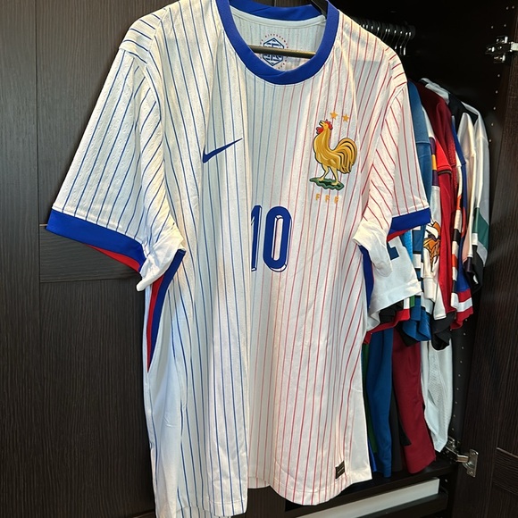 Kylian Mbappe France National Team Nike 2024 Away Authentic Jersey - White - Picture 3 of 8